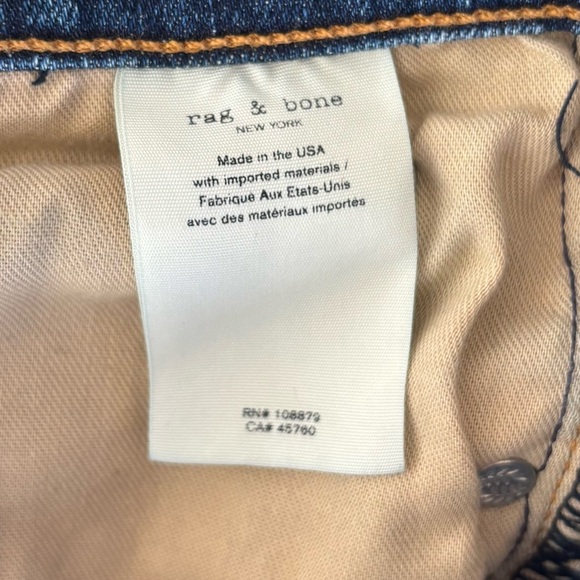 Rag & Bone Dre Jeans Medium Wash Distressed Slim Fit Skinny Denim - Picture 12 of 13